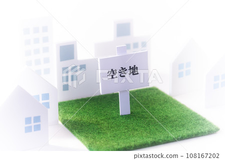 Real estate/idle land “vacant land” sign 108167202