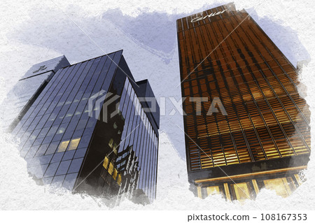 Watercolor style Ginza Ginza 2-chome Chuo-dori Chuo-ku, Tokyo Watercolor style Ginza Ginza 2-chome Chuo-dori Chuo-ku, Tokyo 108167353