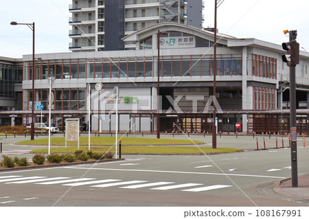Akita station east exit scenery 108167991