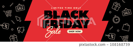 Black Friday title background material (vertical/16:5) Black Friday title background material (vertical/16:5) 108168739