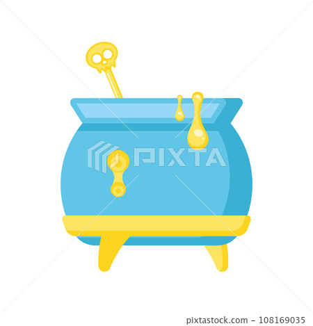Isolated halloween witch cauldron icon Vector 108169035