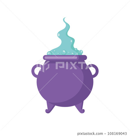 Isolated halloween witch cauldron icon Vector Isolated halloween witch cauldron icon Vector 108169043