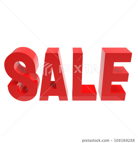 The red sale png image 3d render The red sale png image 3d render 108169288