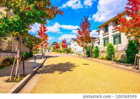 沒有電線桿、沒有秋葉的行道樹的小鎮 108169349