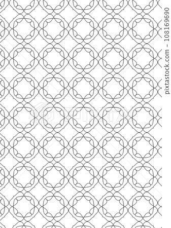 Retro floral tiling pattern 108169690