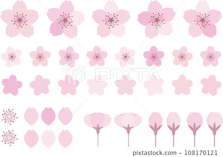 A set of cherry blossoms that you can simply sprinkle 108170121