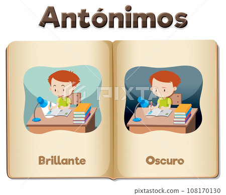 Bright and Dark: Spanish Language Education Antonyms 108170130