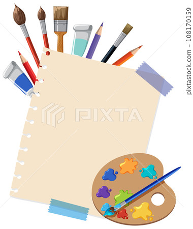 Colorful Art Tools for Creative Masterpieces 108170159