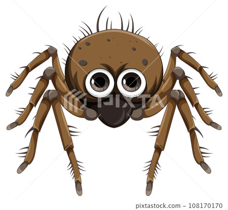 Brown spider cartoon isolated Brown spider cartoon isolated 108170170