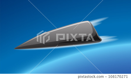 Hypersonic Glide Missile in Blue Sky 108170271