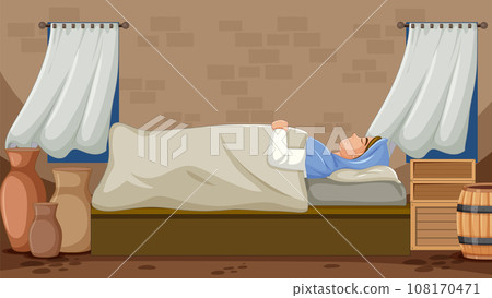 Sleeping Virgin Mary Cartoon Character from Nativity Story Sleeping Virgin Mary Cartoon Character from Nativity Story 108170471