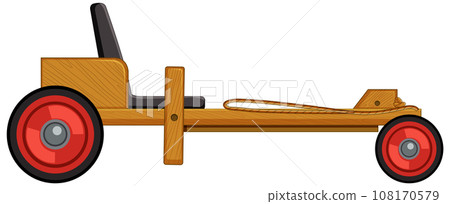 Isolated Billy cart cartoon 108170579