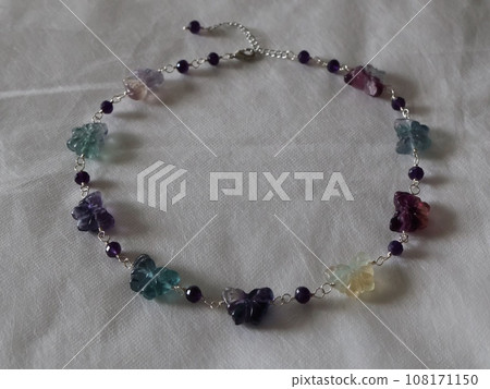 蝴蝶項鍊(螢石&紫水晶) 蝴蝶項鍊(螢石&紫水晶) 108171150