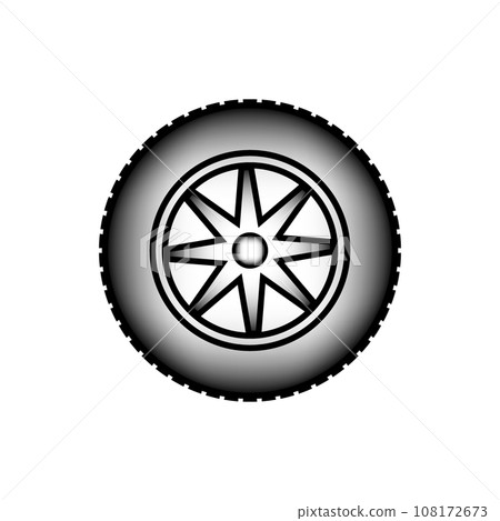 Car wheel icon. 108172673