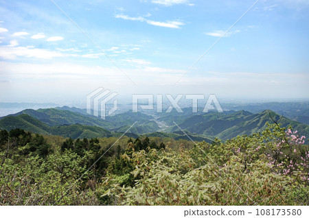 Panoramic view from the summit of Mt. Narukami Panoramic view from the summit of Mt. Narukami 108173580