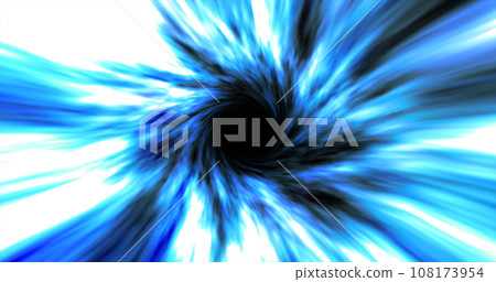 Blue hypertunnel spinning speed space tunnel made of twisted swirling energy magic glowing light lines abstract background Blue hypertunnel spinning speed space tunnel made of twisted swirling energy magic glowing light lines abstract background 108173954