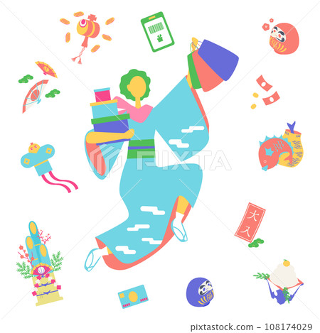 新年期間享受購物的男人 108174029