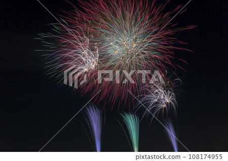 Highly shining fireworks display Fireworks night sky Fireworks image Fireworks display 108174955