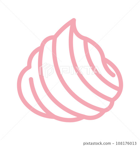 Whipped cream icon 108176013