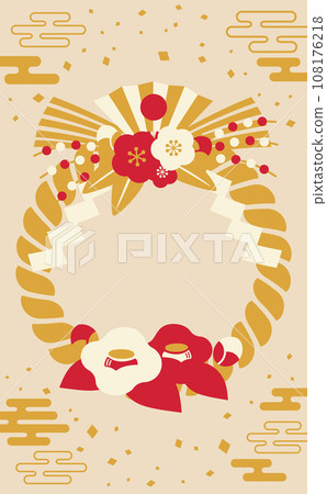 新年註繩相框_垂直3 108176218