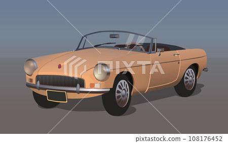 Retro car with open top. Vector. Retro car with open top. Vector. 108176452