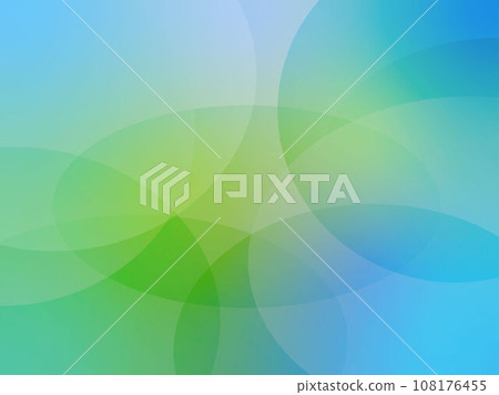 Abstract background material with beautiful overlapping gradation patterns_Blue x Green 108176455