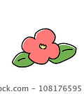 Cute camellia illustration 108176595