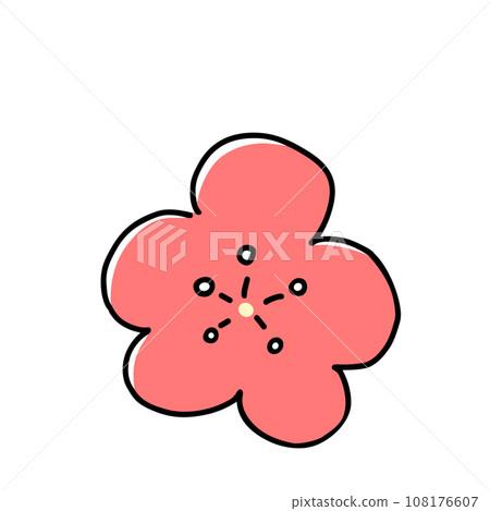 可愛的梅花圖 108176607