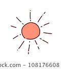 cute sun illustration 108176608