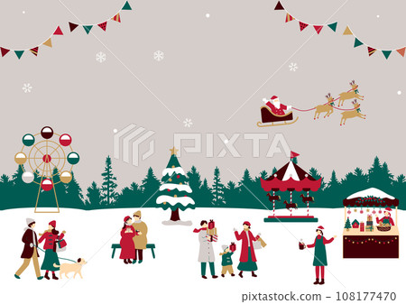 people enjoying christmas 108177470