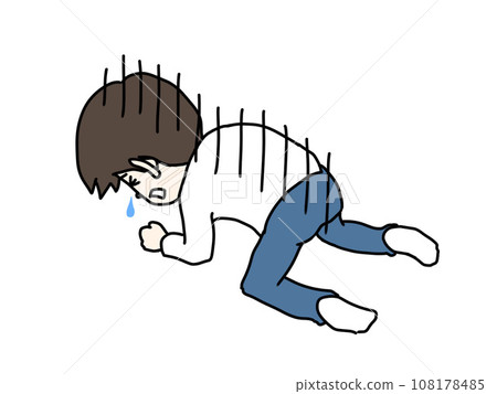 Illustration of a depressed man 108178485