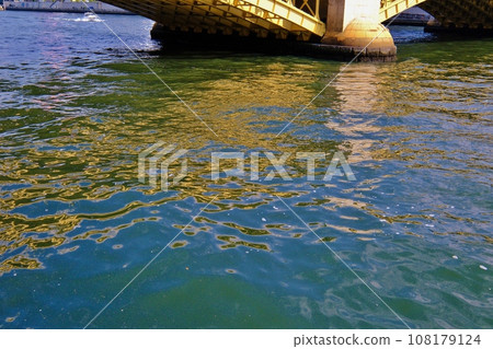 The golden surface of Kuramaebashi Bridge 108179124