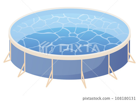 Swimming pool. Isometric home pool icon. Web design isolated on white background. Vector illustration Swimming pool. Isometric home pool icon. Web design isolated on white background. Vector illustration 108180131
