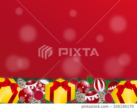 Christmas gifts and ornaments background design Christmas gifts and ornaments background design 108180170