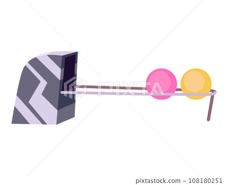 Playing bowling club element. Balls. Leisure or sport activity competition for gamers team banner. Vector illustration icon Playing bowling club element. Balls. Leisure or sport activity competition for gamers team banner. Vector illustration icon 108180251