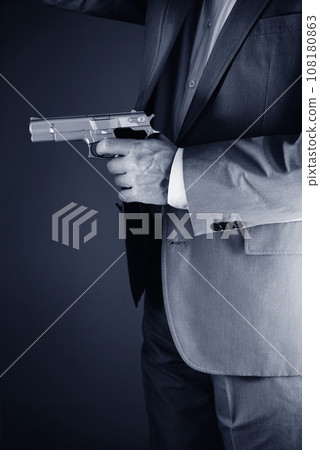 Retro secret agent gun 108180863