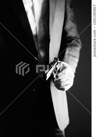 Retro secret agent gun 108180867