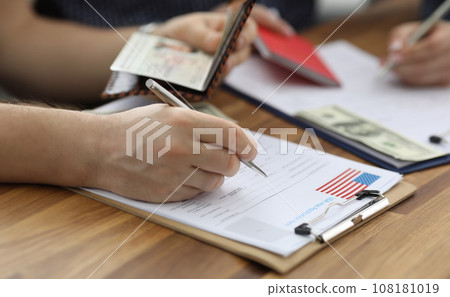 Clipboard with important papers Clipboard with important papers 108181019