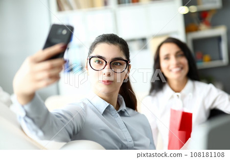 Cute woman on meeting 108181108