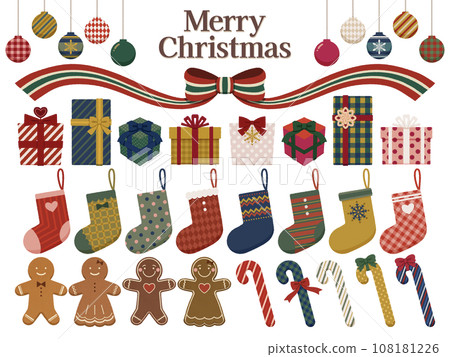 可愛的聖誕節插畫素材 108181226