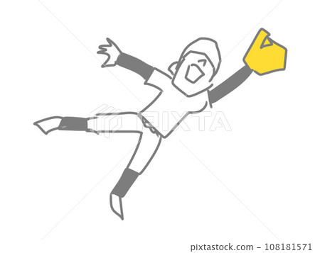 棒球運動員插畫 棒球運動員插畫 108181571