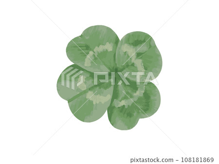 Simple four leaf clover illustration Simple four leaf clover illustration 108181869