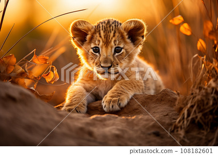 可愛的小獅子“AI生成圖像” 可愛的小獅子“AI生成圖像” 108182601