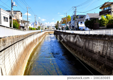 Shinohashi Bridge/looking downstream from Shakujii River (Nerima Ward, Tokyo) [2023.10] 108183085