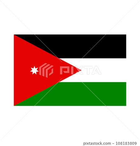 Flag of Jordan 108183809