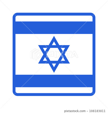Israeli flag square Israeli flag square 108183811