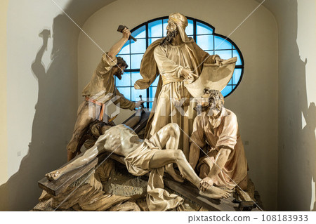 Interior of the Buergersaalkirche, Citizen's Hall Church at Munich, Germany Interior of the Buergersaalkirche, Citizen's Hall Church at Munich, Germany 108183933