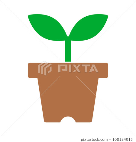 Sprouted plant icon. Plant icon. vector. Sprouted plant icon. Plant icon. vector. 108184015