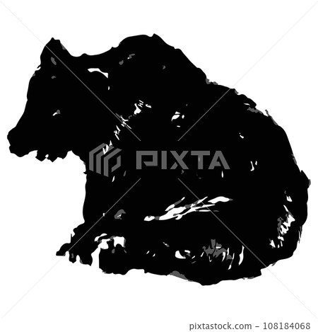 Bear illustration material vector 108184068