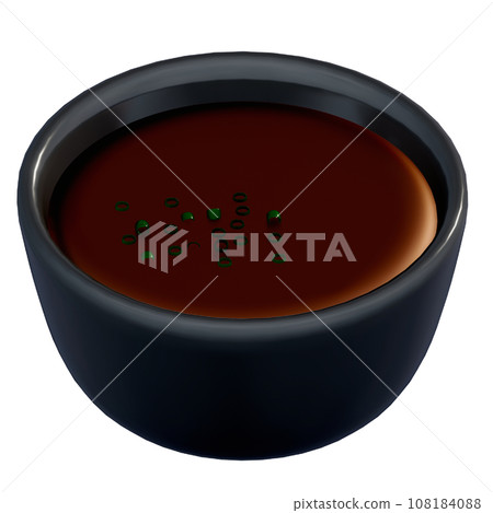Shabu-shabu 3d illustration , Sauce 108184088
